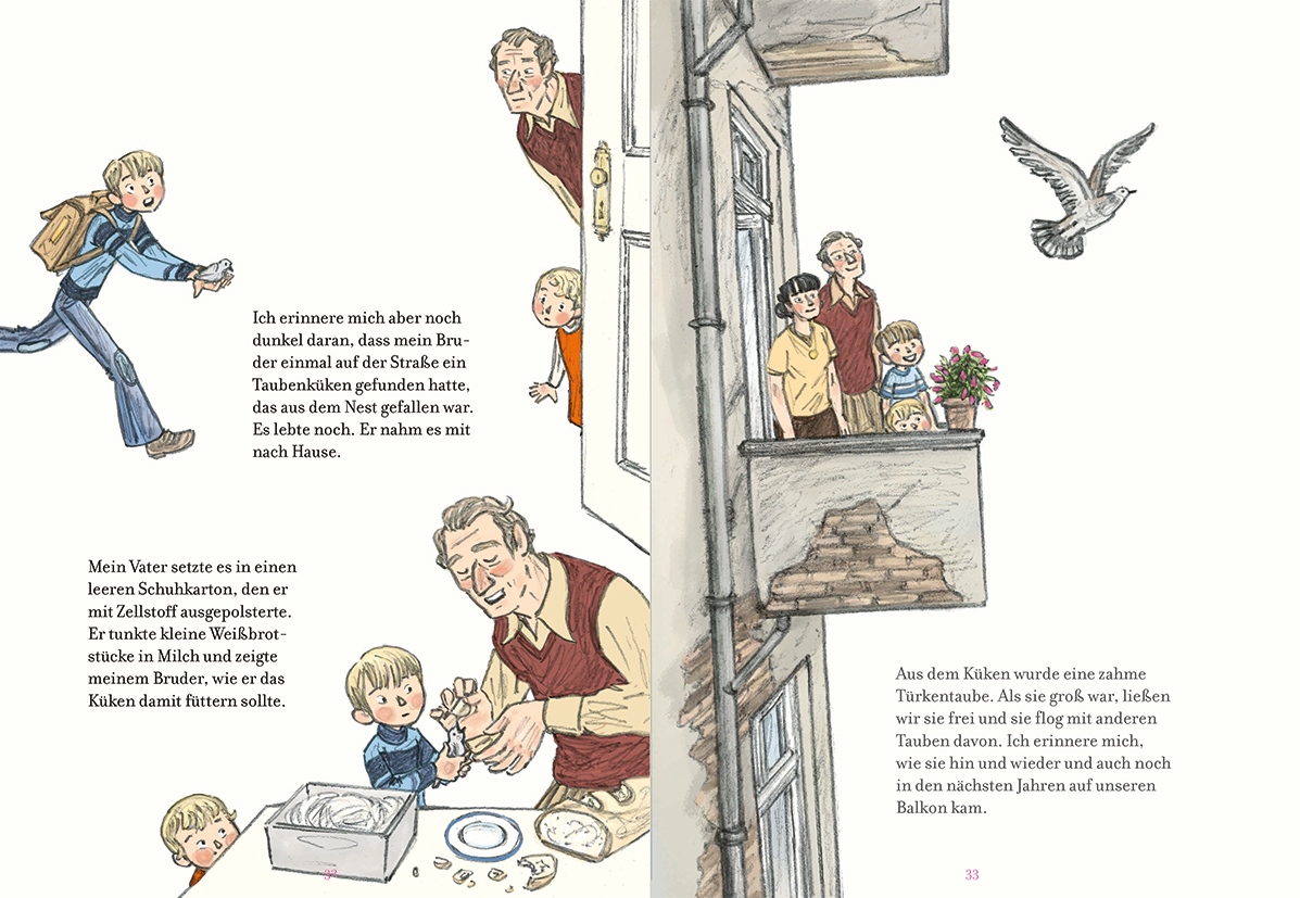 Buchseite aus dem Buch Wie ein Vogel